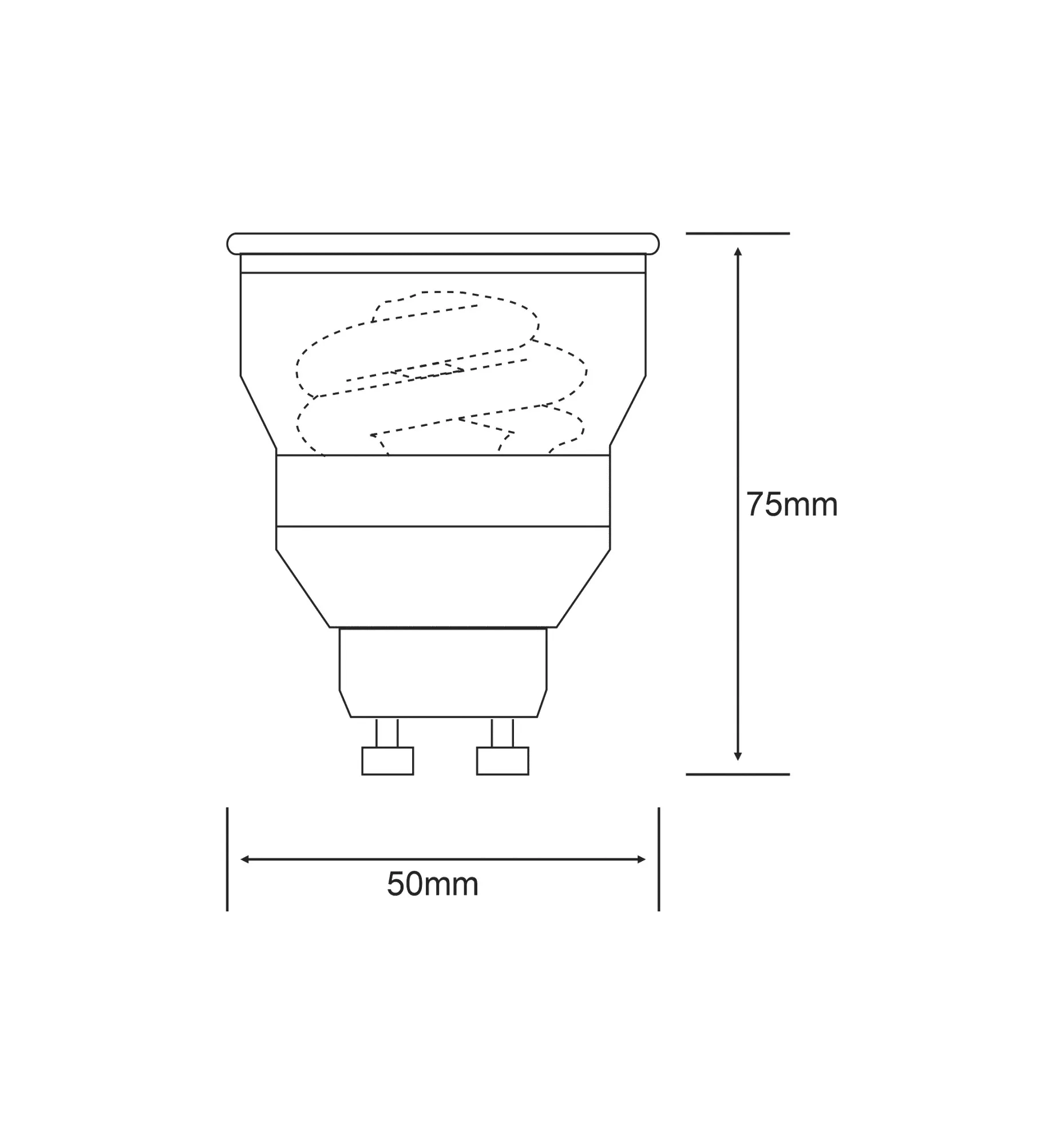 Compact Supreme Reflector GU10 11W 6400K 556861183  Luxram Compact Supreme